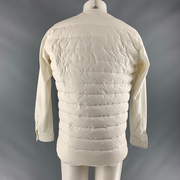 SASQUATCHfabrix Size XL Off White Quilted Cotton Blend Jacket - Picture 3 of 8